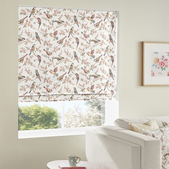 Cath Kidston British Birds Pastels Roman Blind